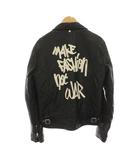 ショット SCHOTT LES(ART)ISTS レスアーティスト ライダース ジャケット ラムレザー 革ジャン ジップアップ アウター M 黒 ブラック /YM