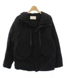 インヘリット INHERIT DOWN LOCK HOODED BLOUSON ダウンジャケット アウター S 黒 ブラック /TK