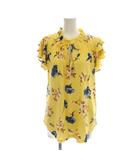 ローレンラルフローレン LAUREN RALPH LAUREN カットソー S/P 黄色 イエロー 花柄 半袖 フリル袖 /LP