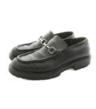 グッチ GUCCI ホースビットローファー モカシン レザー 36 黒 ブラック 1000497 /KU