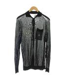 ヴィヴィアンウエストウッドマン Vivienne Westwood MAN シアーニットカーディガン 長袖 カーディガン オーブ 刺繍 S 黒 ブラック /☆G