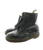 ドクターマーチン DR.MARTENS 8ホール ショートブーツ レースアップ レザー 5.5 黒 ブラック /KU