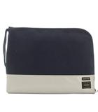 ポーター PORTER × B印 吉田カバン ほぼ日手帳 A4ポートフォリオ クラッチバッグ キャンバス 紺 ネイビー グレー /HN