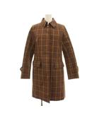 マッキントッシュフィロソフィー MACKINTOSH PHILOSOPHY ステンカラーコート ロング アウター 38 茶色 ブラウン チェック MNJ03-827-50 /YM