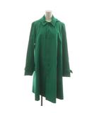ラルフローレン RALPH LAUREN ステンカラーコート ロング S 緑 グリーン 無地 フード CMRBYM1507 /RR