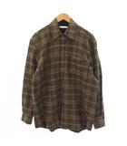 アワーレガシー OUR LEGACY ABOVE SHIR チェックシャツジャケット 46 茶 M4212AEB /BM