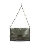 ケイトスペード KATE SPADE ショルダーバッグ チェーン レザー シルバー色 /AN