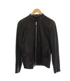 セオリー Theory 19SS BENJI WYNWOOD レザージャケット ジップアップ スタンドカラー XS 黒 02-9160001 /BM