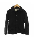 ショット SCHOTT BROS. シングルピーコート ショート丈 アウター ウール 34 黒 ブラック 7178 /YM
