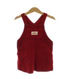 ベビーピンクハウス BABY PINK HOUSE ジャンパースカート ジャンスカ ワンピース M 赤 ミニ丈 コーデュロイ /GG