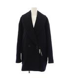 プラージュ Plage 25AW Double melton ショールカラーコート ロング ウール 38 紺 25020922200040 /BM