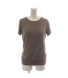カットソー Tシャツ 1 茶 ブラウン 総柄 半袖 /RR