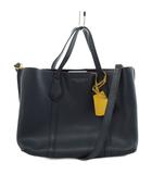 トリーバーチ TORY BURCH ハンドバッグ ショルダーバッグ 2way レザー 紺 ネイビー /AN80