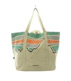 パタゴニア Patagonia オールデイ トート トートバッグ ハンドバッグ キャンバス プリント ライトベージュ /KU