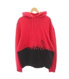モンクレール MONCLER 23AW MAGLIA CON CAPPUCCIO パーカー スウェット プルオーバー プリント 長袖 XL 黒 ブラック ピンク G20918G00040 /HN
