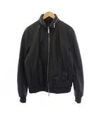 エンポリオアルマーニ EMPORIO ARMANI ラムレザージャケット ジップアップ 中綿 50 黒 41B14P 41P17 /BM