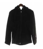 チャンピオン CHAMPION ジップアップパーカー ジャケット 上着 M 黒 ブラック 無地 長袖 フード付き /GG