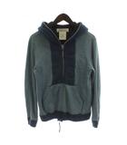 レミレリーフ REMI RELIEF パーカー ジャケット S 青 ジップアップ 長袖 フード /GG
