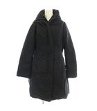 ユニクロ UNIQLO +J ウールブレンドダウンコート ジャケット ロング フード M ネイビー 紺 BS0050TE /☆G