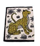 エルメス HERMES LES LEOPARDS レオパード ビーチタオル 大判 白 /KH ■OH
