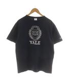 チャンピオン CHAMPION YALE Tシャツ カットソー L 黒 ブラック ロゴ 半袖 /RR
