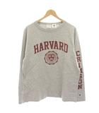 チャンピオン CHAMPION HARVARD Tシャツ カットソー ロゴプリント 長袖 L グレー C5-Q401 /HN