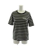 コーチ COACH ストライプド シグネチャー リンガー Tシャツ オーガニック コットン N/A カットソー 半袖 S 緑 グリーン 白 ホワイト CZ766 /AN80