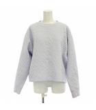 ユナイテッドアローズ UNITED ARROWS キルトジャガード スウェットプルオーバー トレーナー 薄紫 長袖 /JP