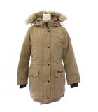 トリリウムパーカ TRILLIUM PARKA ダウンコート アウター フード コヨーテファー M ベージュ 6550LA /YT