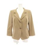 マックスマーラ MAX MARA タグ付き テーラードジャケット シングル 2B 七分袖 42 ベージュ 10412221 /HN