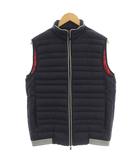 アルマーニエクスチェンジ A/X ARMANI EXCHANGE ダウンベスト ダブルジップ M ネイビー 紺 8NZQ41 /☆G