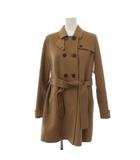 Sマックスマーラ 'S Max Mara ステンカラーコート ミドル丈 ダブルブレスト ウール アンゴラ 40 茶 90860233-40-01 /BM