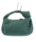 ボッテガヴェネタ BOTTEGA VENETA Teen Jodie イントレチャート ハンドバッグ レザー 青 /KH ■OH