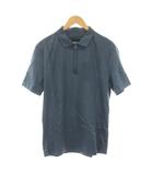 ヒューゴボス HUGO BOSS ポロシャツ M 青 ブルー ハーフジップ 半袖 50512686 /YM