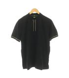 ヒューゴボス HUGO BOSS ポロシャツ M 黒 ブラック ハーフジップ 半袖 50525147 /YM