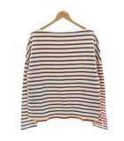 マディソンブルー MADISONBLUE BORDER BOAT NECK PO バスクシャツ カットソー 長袖 ボーダー ボートネック 1 白 ホワイト 青 ブルー 赤 レッド MB224-7004 /HN