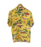 ポロ バイ ラルフローレン Polo by Ralph Lauren ポロベア アロハシャツ 半袖 総柄 S 黄 /BM