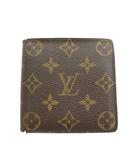 ルイヴィトン LOUIS VUITTON モノグラム ポルト ビエ カルト クレディ モネ 財布 二つ折り 小銭入れ 茶 ブラウン M61665 /AN26 ■OH