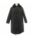 ボールジー BALLSEY トゥモローランド 18AW マットタフタ ライトダウンコート キルティングコート ロング 36 黒 ブラック 11-08-85-08302 /HN
