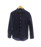 ラルフローレン RALPH LAUREN シャツ XS 紺 無地 ボタンダウンカラー 長袖 /JP