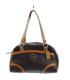 コーチ COACH シグネチャー ハンドバッグ ショルダーバッグ PVC レザー 茶 ブラウン F18919 /AN4