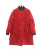 アルマーニエクスチェンジ A/X ARMANI EXCHANGE ダウンコート MA-1 ロング コート ジャケット M 赤 レッド /☆G