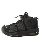 ナイキ NIKE Supreme Nike Air More Uptempo Black スニーカー シューズ US9.5 黒 ブラック 902290-001 /TK