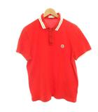 モンクレール MONCLER ポロシャツ カットソー 半袖 L 赤 レッド 141-091-083012-00 /HN