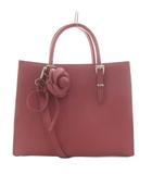 ルネ Rene ミラ MIRA カメリア ショルダーバッグ ハンドバッグ 2way スクエア レザー ピンク /AN29