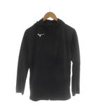 ミズノ MIZUNO ジップアップパーカー M 黒 ブラック フード 長袖 /RR