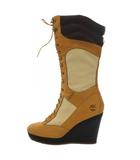 ティンバーランド Timberland ロングブーツ ウェッジソール レースアップ レザー 9W キャメル 23617 /BM