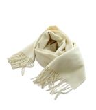 マッキントッシュ MACKINTOSH マフラー フリンジ カシミヤ 白 ホワイト /AN3