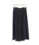 フォクシー FOXEY WASHABLE WIDE PANTS スリット ワイドパンツ スラックス 42 ネイビー 紺 41541 /☆G35