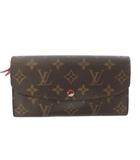 ルイヴィトン LOUIS VUITTON ポルトフォイユ エミリー モノグラム 長財布 二つ折り財布 茶 ブラウン M60136 /TK ■OH